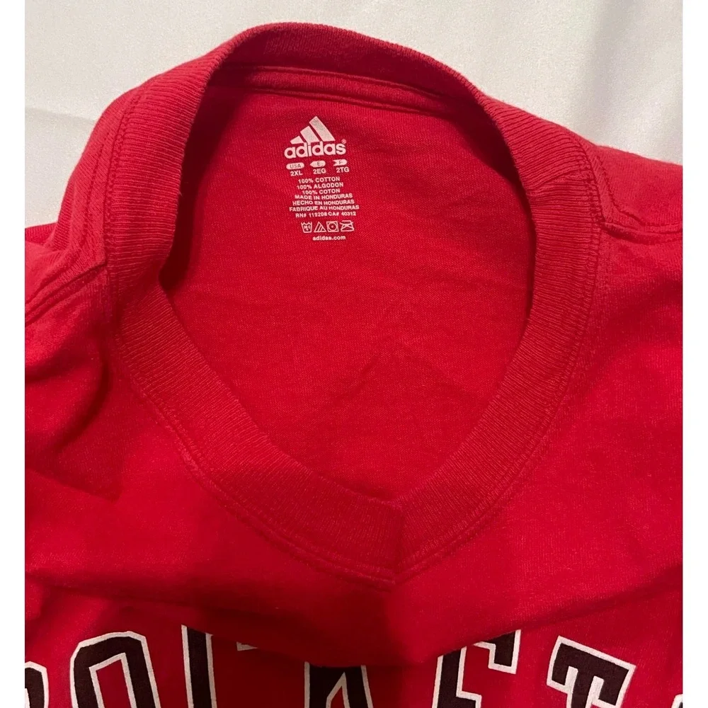 Mens Adidas Houston Rockets Basketball Long Sleeve‎ TShirt Size 2XL